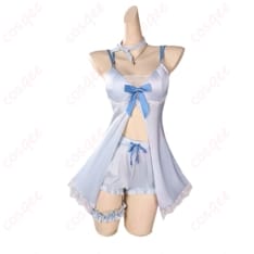 ホロライブ 白銀ノエル 新衣装風コスプレ 一体感あるセットで写真映え - 4枚目の画像（サムネイル）