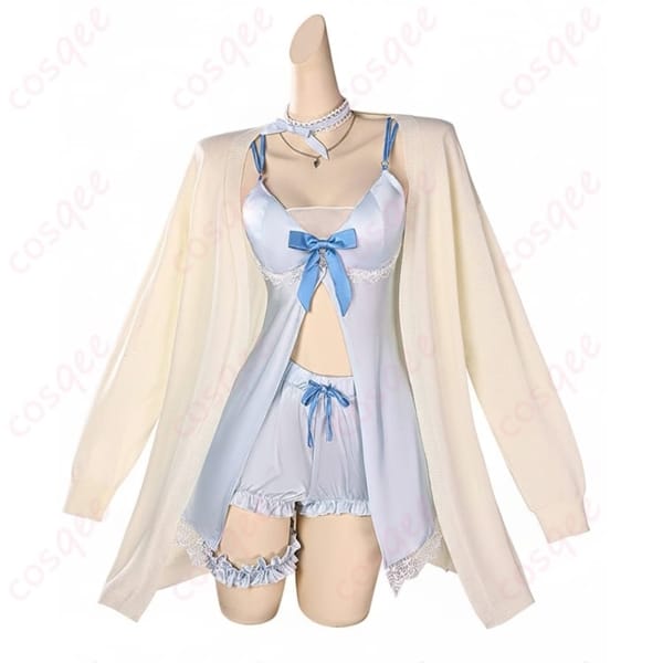 ホロライブ 白銀ノエル 新衣装風コスプレ 一体感あるセットで写真映え