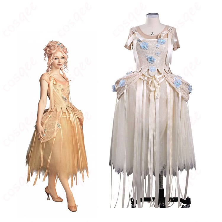 ウェンズデー イーニッド・シンクレア 狼族の少女 ドレス コスプレ衣装-1