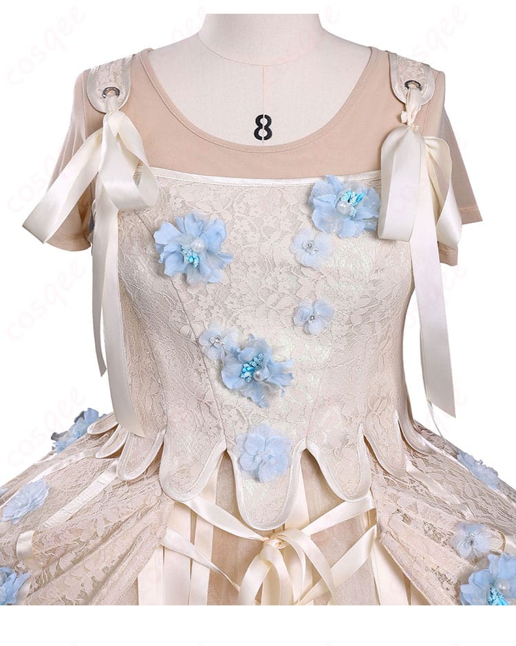 ウェンズデー イーニッド・シンクレア 狼族の少女 ドレス コスプレ衣装-5