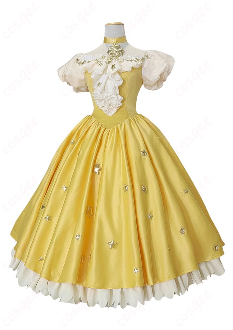 カードキャプターさくら 木之本桜 星のドレス コスプレ衣装-3