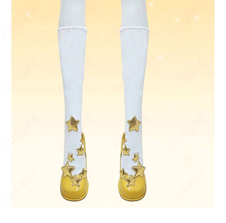 カードキャプターさくら 木之本桜 星のドレス コスプレ衣装-6