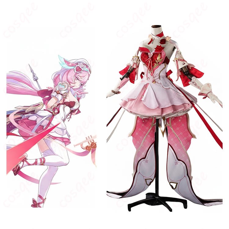 崩壊3rd エリシア バトルスーツ Hi♪ 愛願妖精♥ コスプレ衣装-1