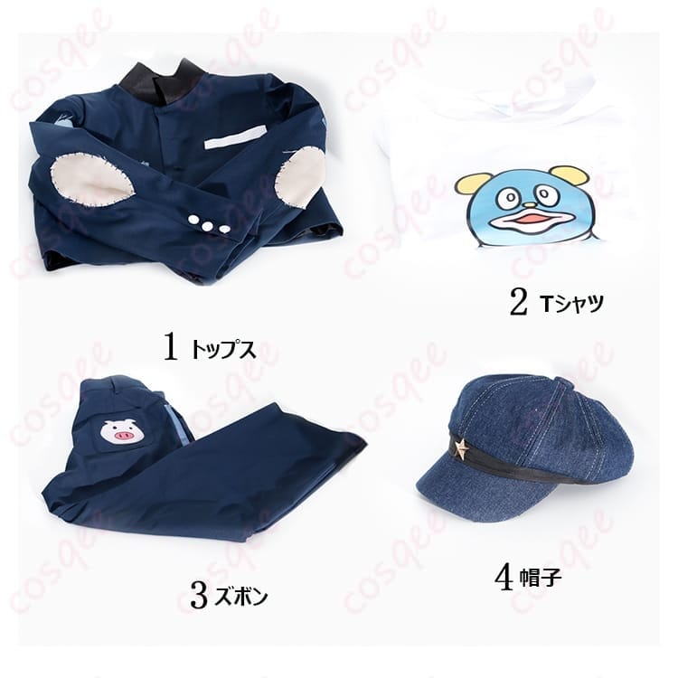 HUNDRED LINE 丸子楽 私服コスプレ 街歩きにも馴染むストリート風セット - 6枚目の画像