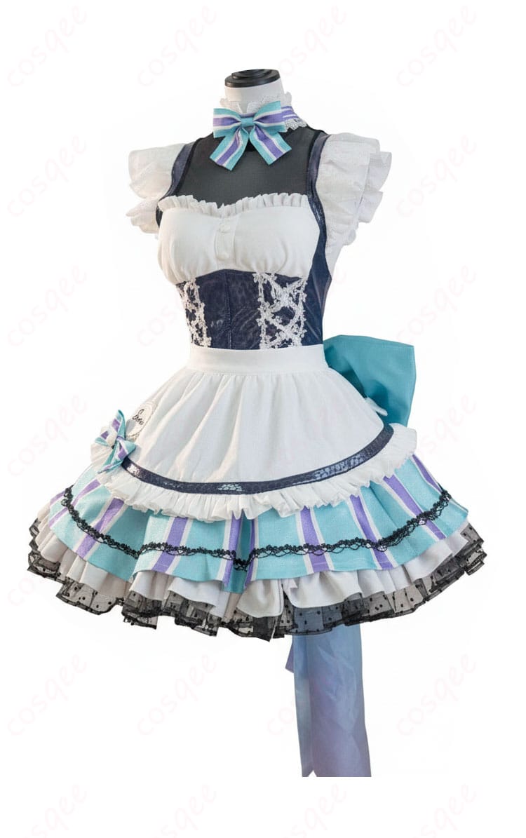 勝利の女神:NIKKE リトルマーメイド メイド服 コスプレ衣装-2