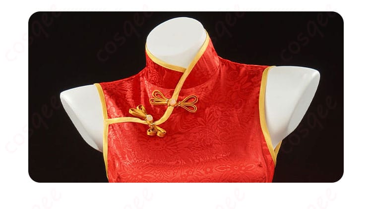 To LOVEる -とらぶる- 金色の闇 ヤミ チャイナドレス コスプレ衣装-5