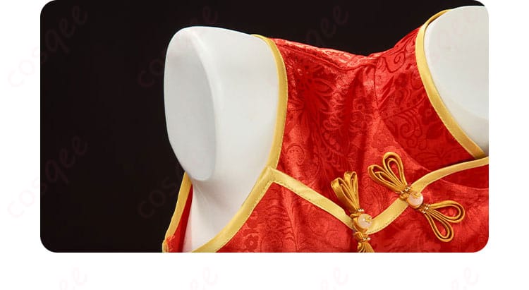 To LOVEる -とらぶる- 金色の闇 ヤミ チャイナドレス コスプレ衣装-6