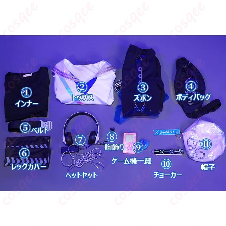 アークナイツ ミヅキ 永遠のプレイヤー衣装 写真映え重視の小物充実セット - 4枚目の画像