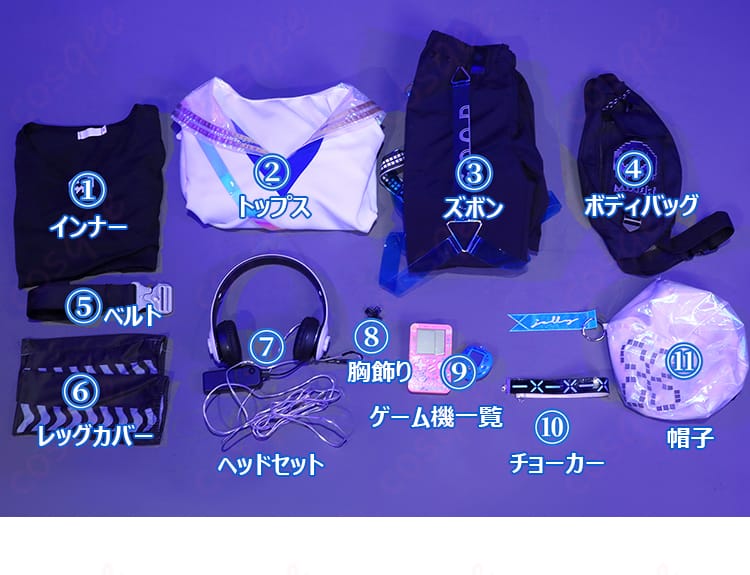 アークナイツ ミヅキ 永遠のプレイヤー コスプレ衣装-11