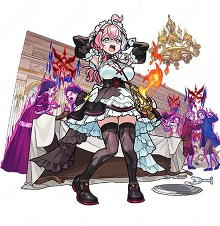 モンスターストライク エリス コスプレ衣装 メイド服-4