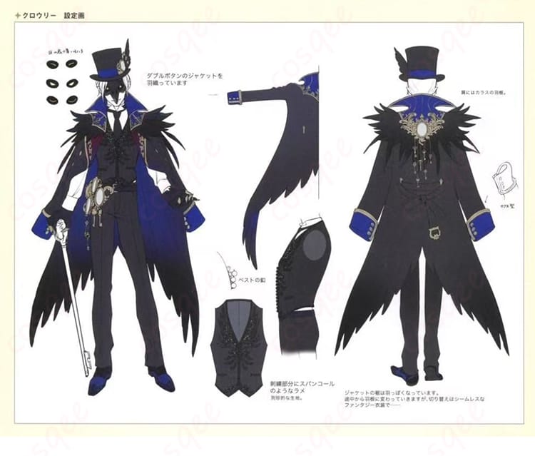 ディズニー ツイステッドワンダーランド ディア・クロウリー 学園長 コスプレ衣装-2