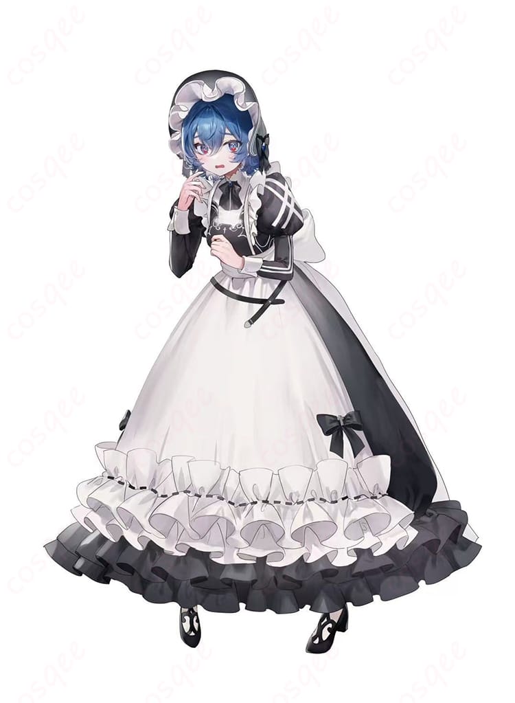 死亡遊戯で飯を食う。 青井 コスプレ衣装 メイド服-1