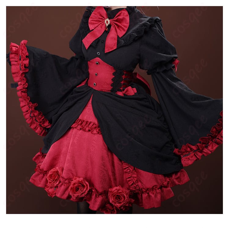 Re:ゼロから始める異世界生活 ラム ゴシックドレス姿 コスプレ衣装-5