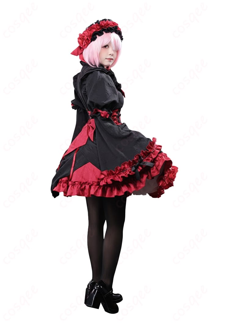 Re:ゼロから始める異世界生活 ラム ゴシックドレス姿 コスプレ衣装-4