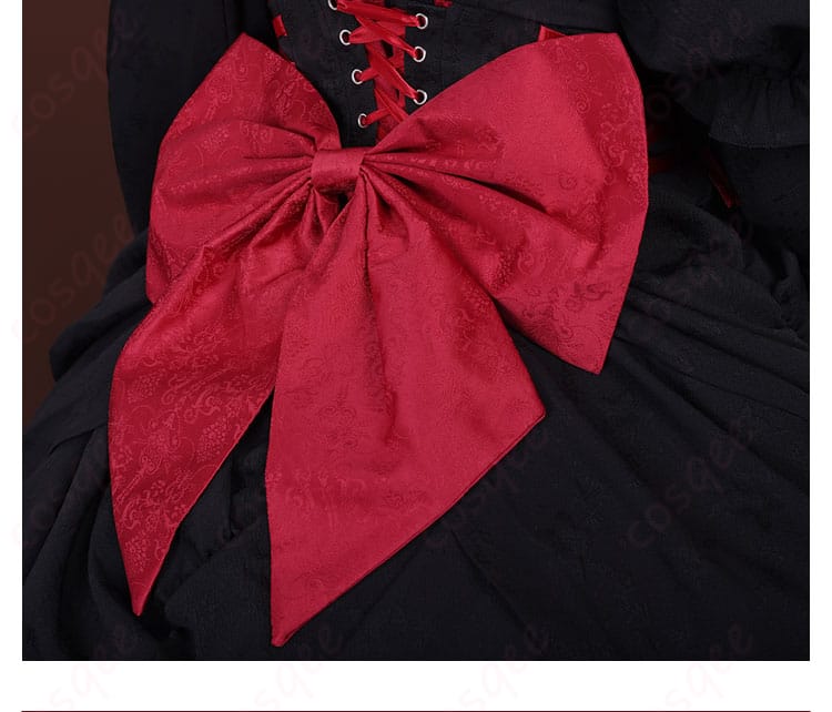 Re:ゼロから始める異世界生活 ラム ゴシックドレス姿 コスプレ衣装-9