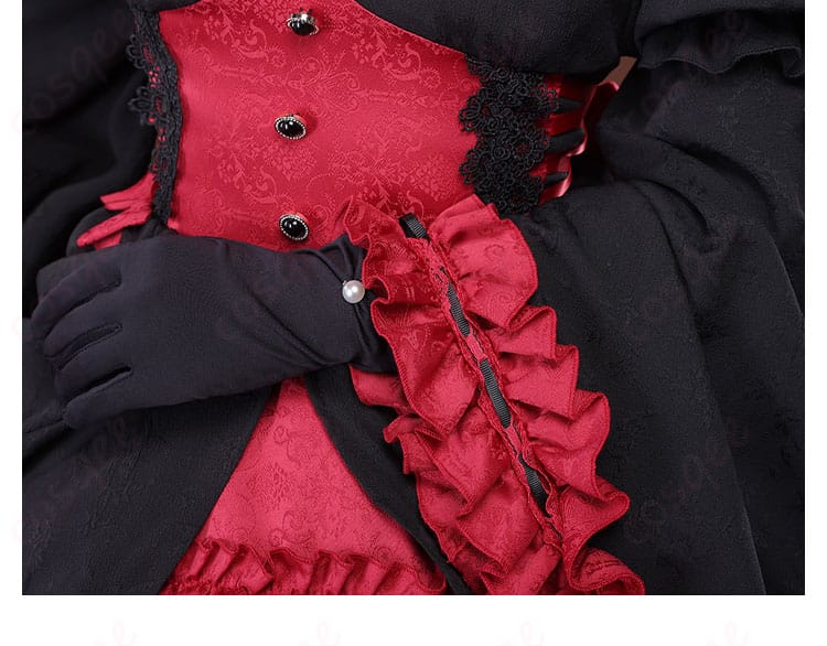 Re:ゼロから始める異世界生活 ラム ゴシックドレス姿 コスプレ衣装-7