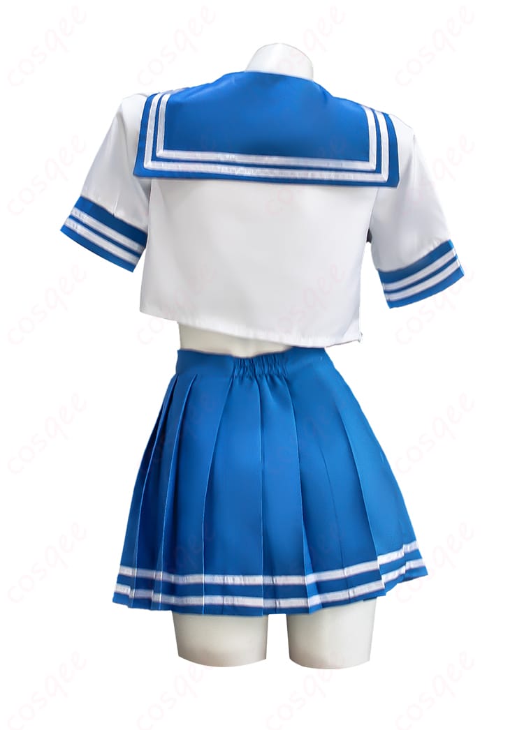 らき☆すた 泉こなた 夏服 コスプレ衣装 セーラー服-5