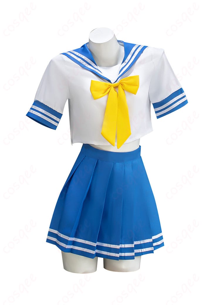 らき☆すた 泉こなた 夏服 コスプレ衣装 セーラー服-2