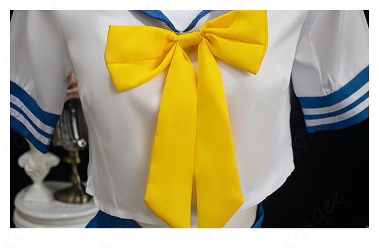 らき☆すた 泉こなた 夏服 コスプレ衣装 セーラー服-6