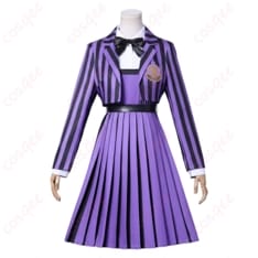ウェンズデーのイーニッド制服コスプレ一式で明るくポップに決める - 1枚目の画像（サムネイル）