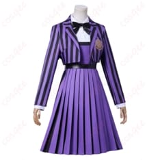 ウェンズデーのイーニッド制服コスプレ一式で明るくポップに決める - 2枚目の画像（サムネイル）