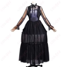 ウェンズデー・アダムス ドレスコーデ一式 コスプレ｜モノトーンで映えるゴシックスタイル - 1枚目の画像（サムネイル）