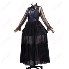 ウェンズデー・アダムス ドレスコーデ一式 コスプレ｜モノトーンで映えるゴシックスタイル - 2枚目の画像（サムネイル）