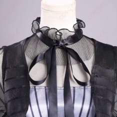 ウェンズデー・アダムス ドレスコーデ一式 コスプレ｜モノトーンで映えるゴシックスタイル - 4枚目の画像（サムネイル）
