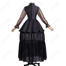 ウェンズデー・アダムス ドレスコーデ一式 コスプレ｜モノトーンで映えるゴシックスタイル - 3枚目の画像（サムネイル）