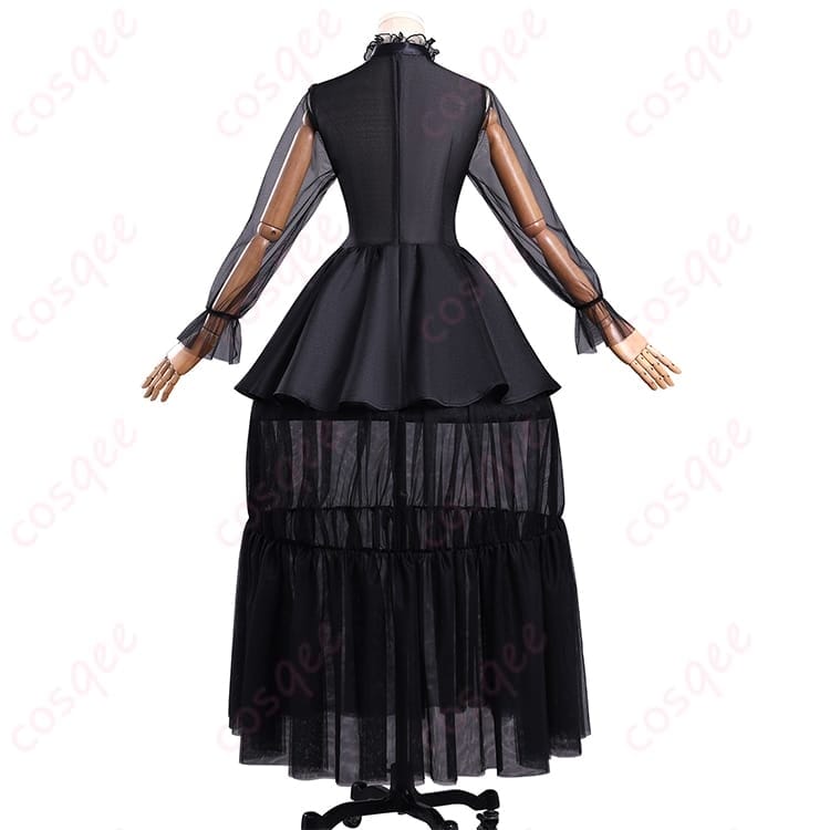 ウェンズデー・アダムス ドレスコーデ一式 コスプレ｜モノトーンで映えるゴシックスタイル - 3枚目の画像