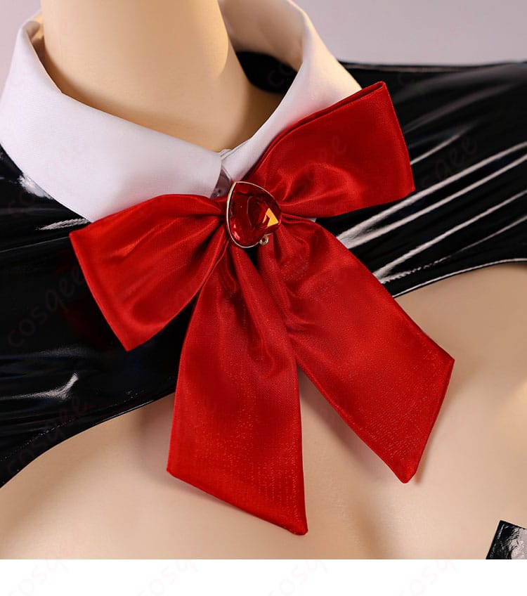 勝利の女神:NIKKE ルージュ:アンラッキーラビット 逆バニー衣装 コスプレ衣装-7