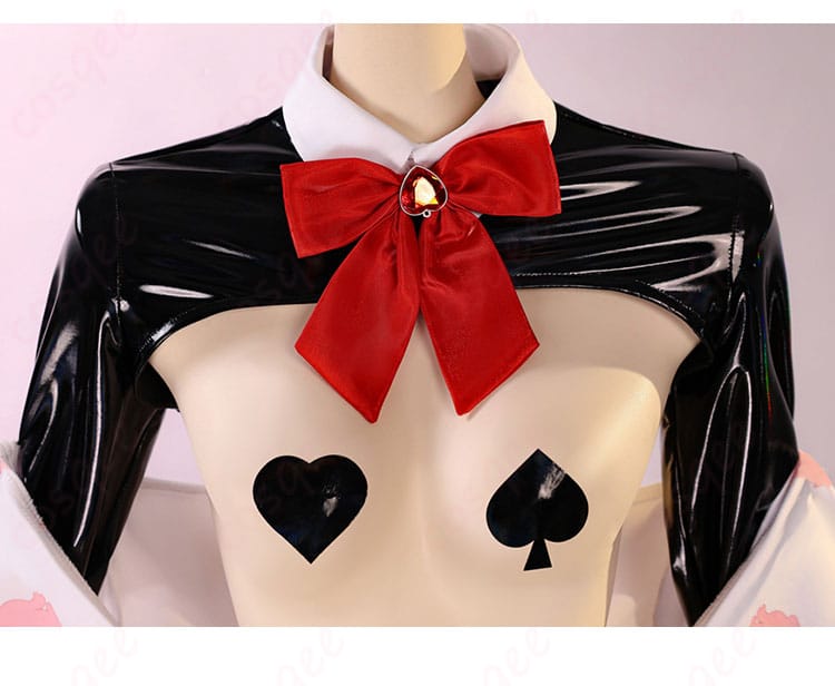 勝利の女神:NIKKE ルージュ:アンラッキーラビット 逆バニー衣装 コスプレ衣装-5