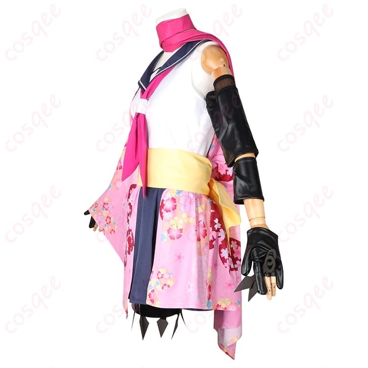 ブルーアーカイブ 久田イズナの忍者風コスプレ一式 小物まで揃って撮影もイベントも映える - 3枚目の画像