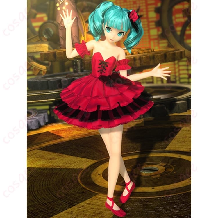 初音ミク 骸骨楽団とリリア エトワール風ドレス コスプレ｜写真が一枚で決まる華やかさ - 1枚目の画像