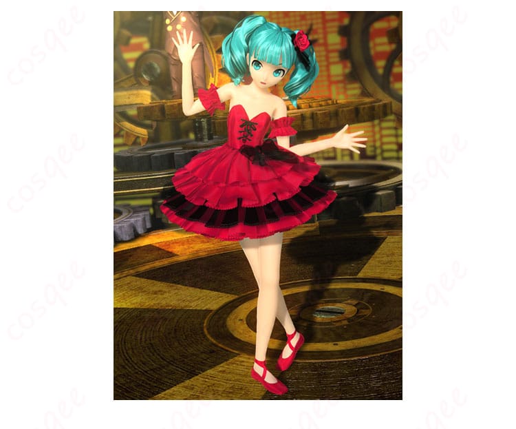 初音ミク 骸骨楽団とリリア コスプレ衣装 エトワール衣装 ドレス-1