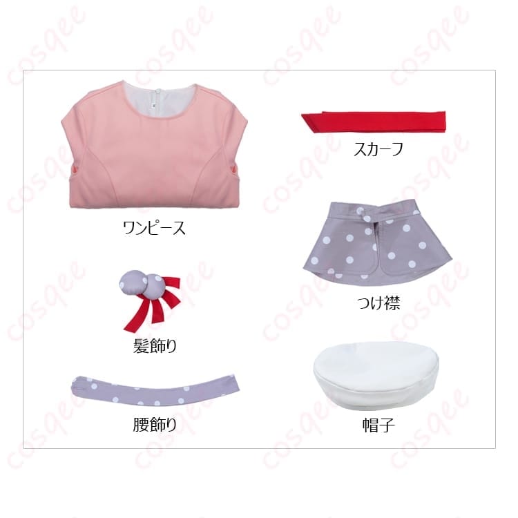 木之本桜のやさしい私服コーデを楽しむ ピンクベージュのワンピコート衣装 - 4枚目の画像