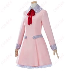 木之本桜のやさしい私服コーデを楽しむ ピンクベージュのワンピコート衣装 - 2枚目の画像（サムネイル）