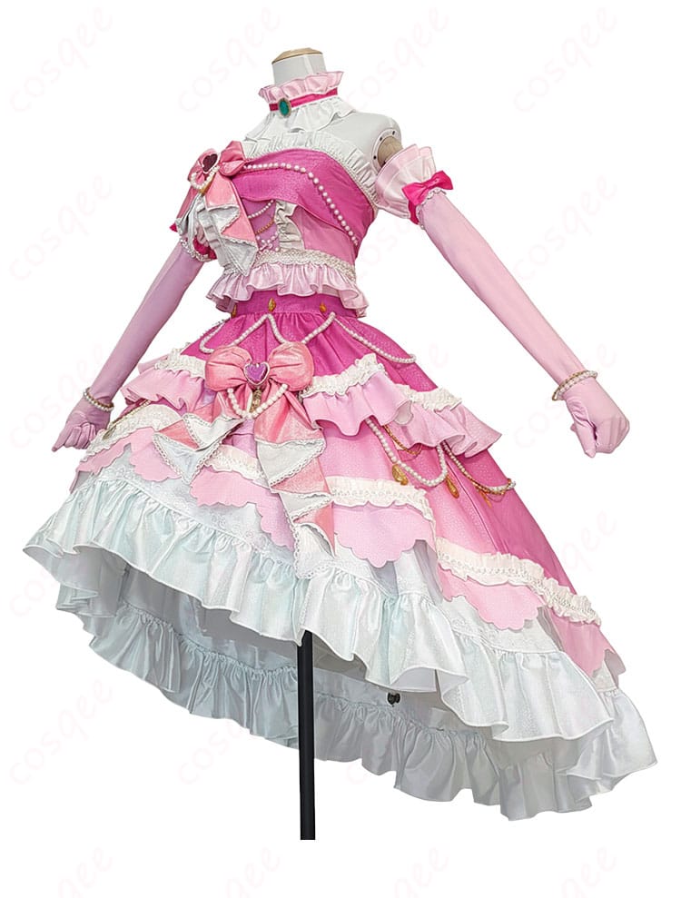 アイカツスターズ! 白鳥ひめ ドリーミングプリンセスコーデ コスプレ衣装-3
