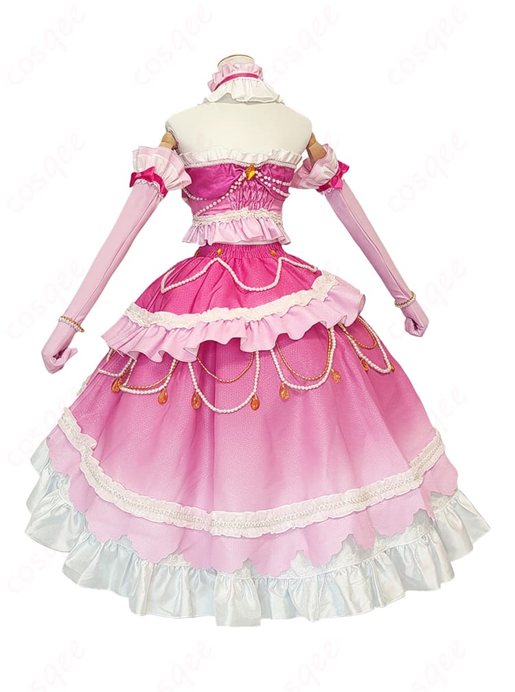 アイカツスターズ! 白鳥ひめ ドリーミングプリンセスコーデ コスプレ衣装-4