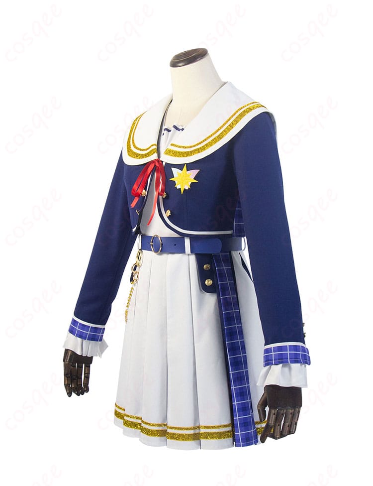 アイカツアカデミー! 姫乃みえる 真未夢メエ 和央パリン 凛堂たいむ 制服 コスプレ衣装-3