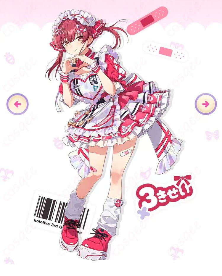 hololive ホロライブ 3期生 よくばり電脳ガール 宝鐘マリン コスプレ衣装-1