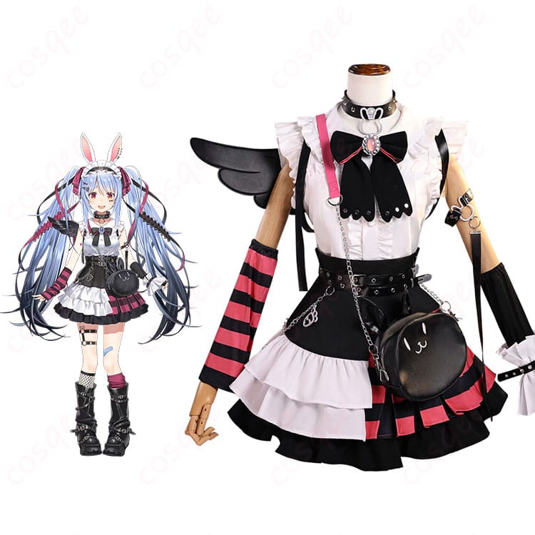 hololive ホロライブ 兎田ぺこら 堕天使パンク衣装 コスプレ衣装-1