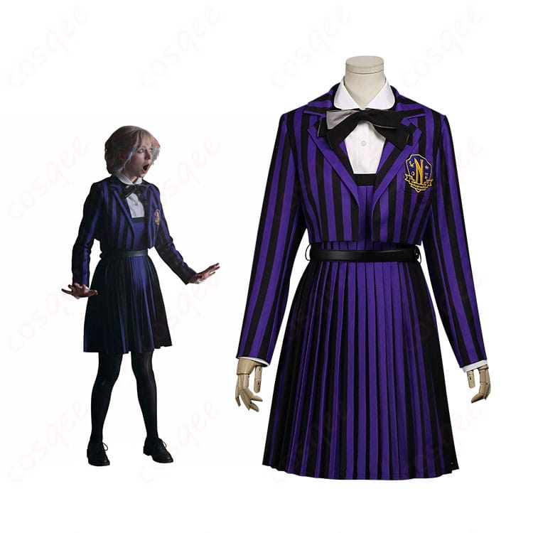ウェンズデー シーズン2 パート2 イーニッド・シンクレア コスプレ衣装 刺繍 制服-1