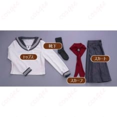 深水雛子のホワイトセーラー制服コスプレ 清楚感と儚さをまとう学園スタイル - 3枚目の画像（サムネイル）