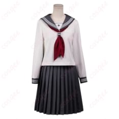 深水雛子のホワイトセーラー制服コスプレ 清楚感と儚さをまとう学園スタイル - 1枚目の画像（サムネイル）