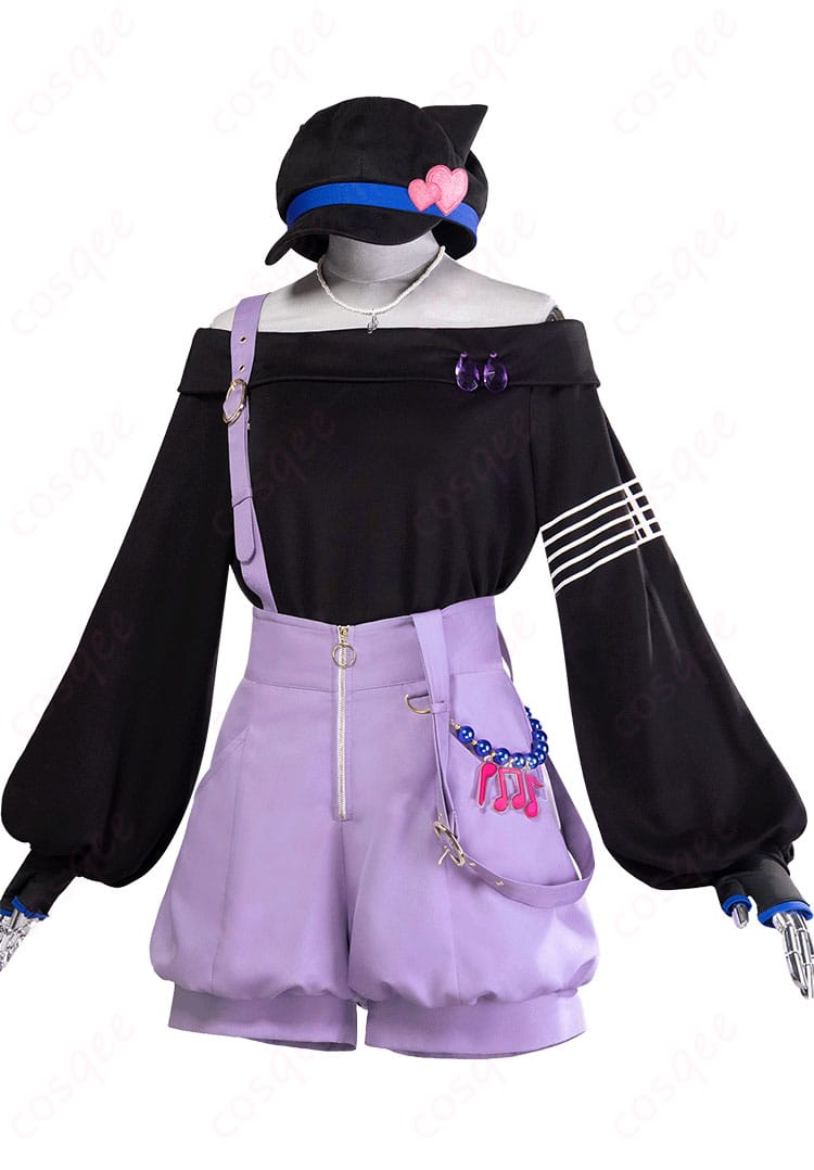 プロジェクトセカイ × たまごっちコラボ メロディっち 白石杏 コスプレ衣装-3