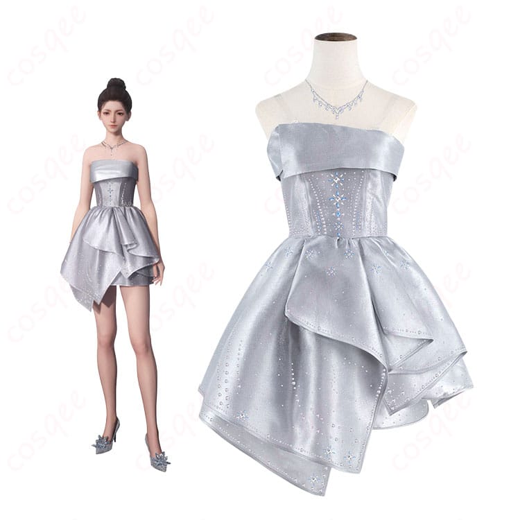 恋と深空 光り輝く本当の私 主人公 プレイヤー 花への誓い コスプレ衣装-1