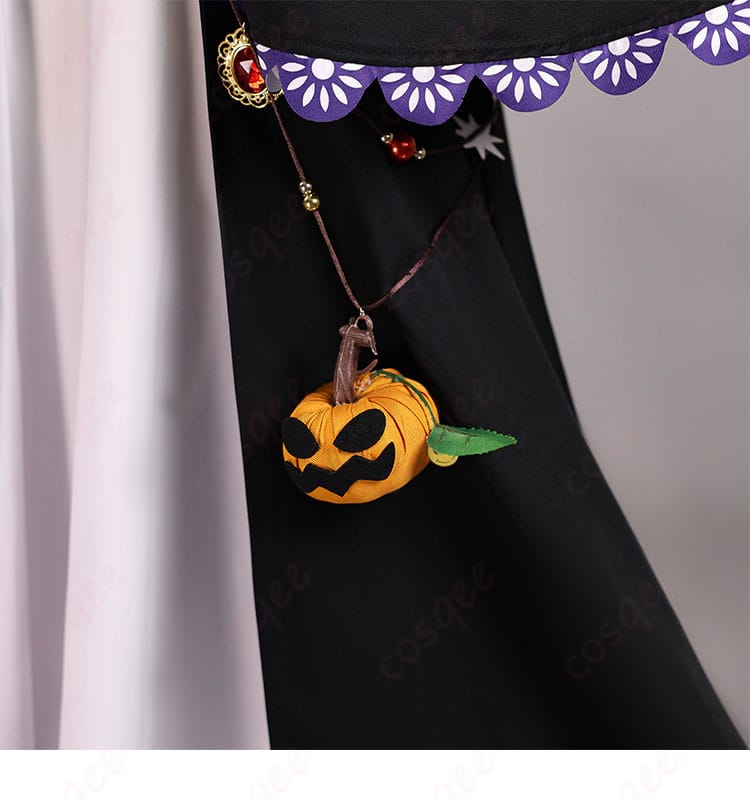 葬送のフリーレン フェルン ハロウィンver.の南瓜モチーフ飾り詳細。季節感を添えるポイントパーツを拡大。