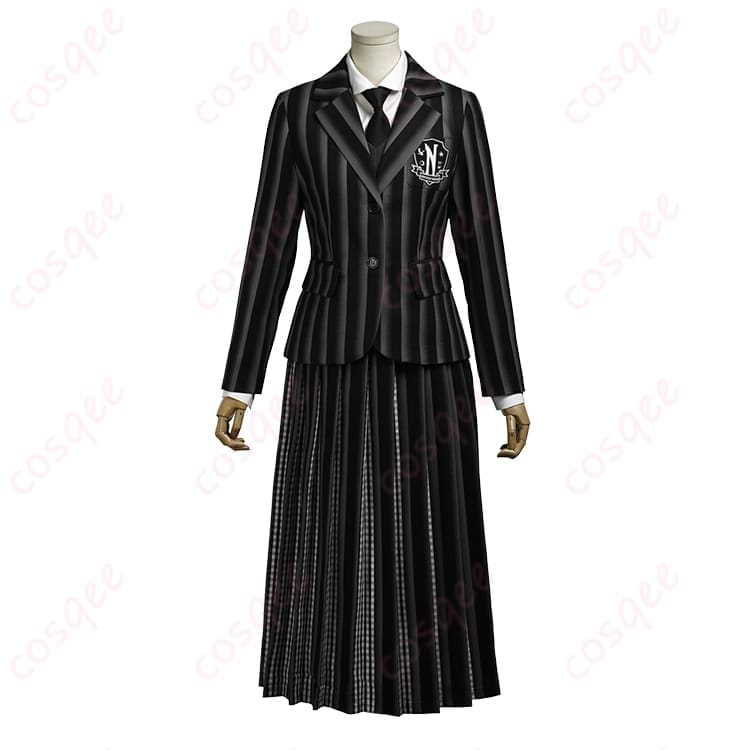 ウェンズデー 学園制服S2 高再現コスプレ｜軽やかで撮影・イベントに最適 - 4枚目の画像