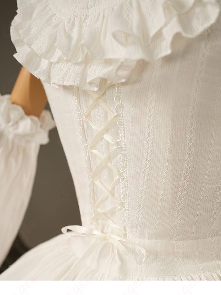 初音ミク ヴィンテージドール衣装 背面装飾のクローズアップ。アンティーク調デザインの質感と配置を確認